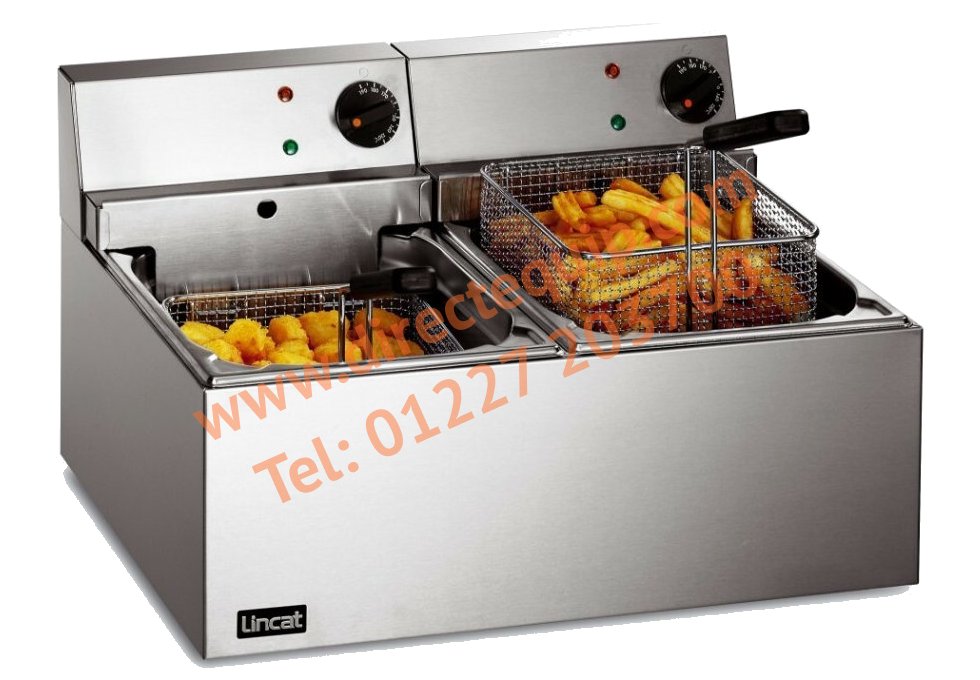 Lincat LDF2 Twin Tank Table Top Electric Fryer 2 x 4Ltr 6kW