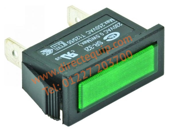 Rectangular Green Neon (LNGN06378)