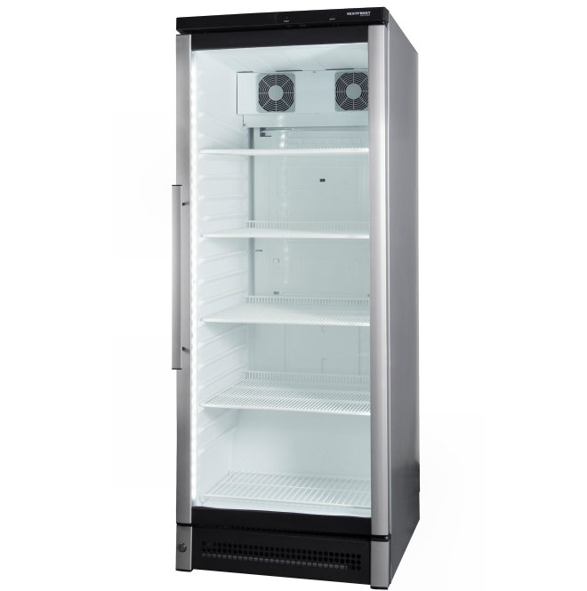 Vestfrost M150 Glass Door Fridge 306Ltr