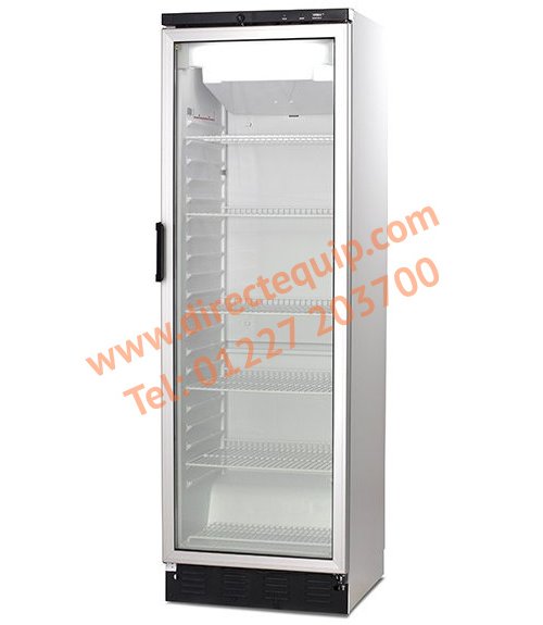 Vestfrost NFG309 White Vertical Glass Door Display Freezer 310Ltr