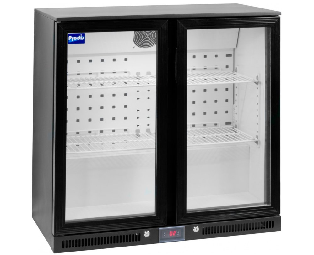 Prodis NT2BHLO-HC Low Profile Bottle Cooler with Hinged or Sliding Doors H850mm