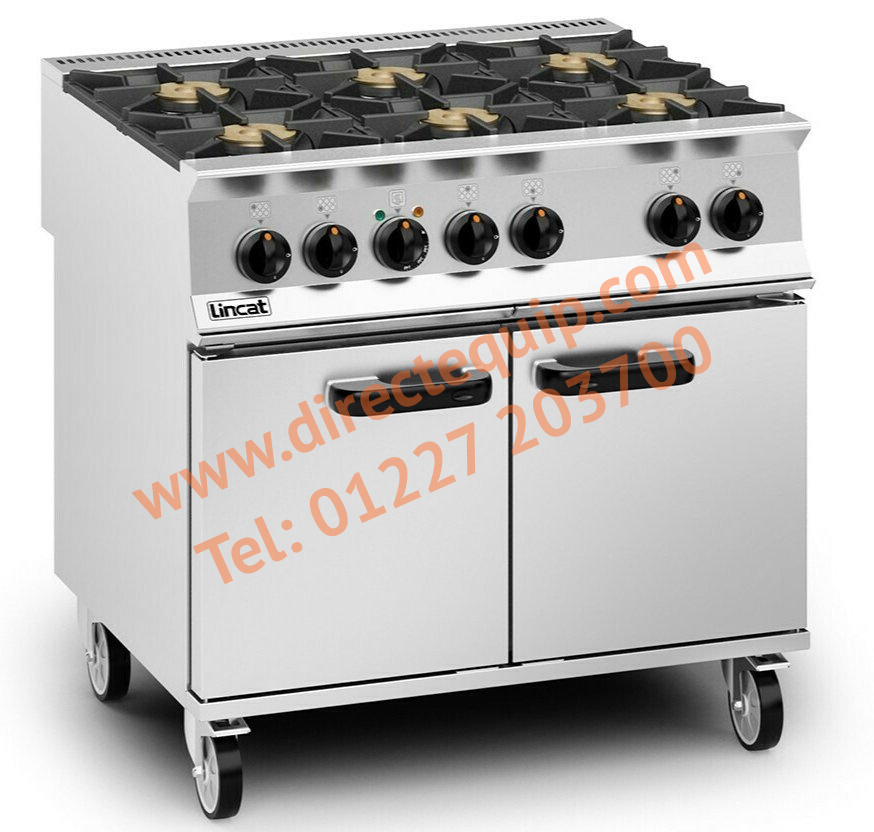 Lincat OD8007 6 Burner Dual Fuel Range W900mm