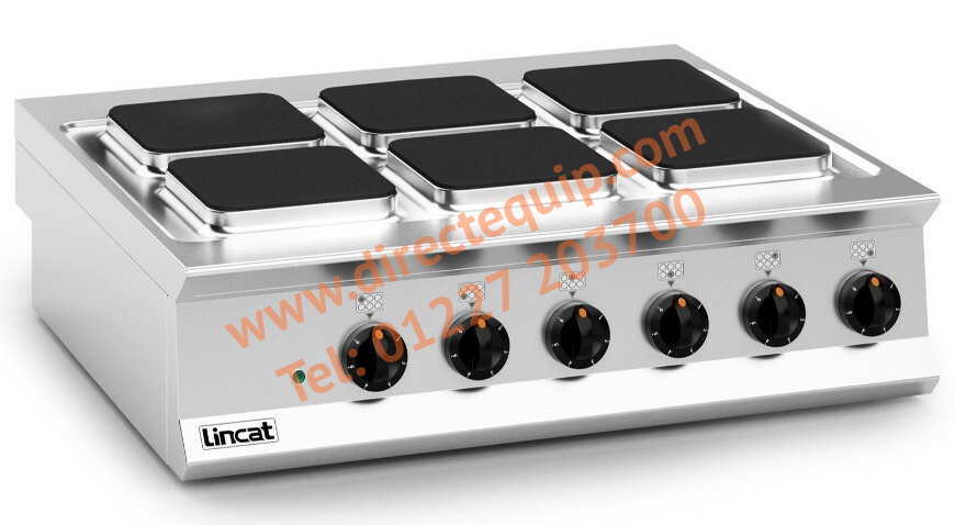 Lincat Electric Hob, Boiling Top 15.6kW Six Plate W900mm OE8011