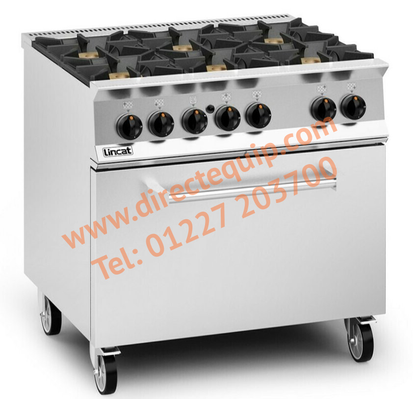 Lincat OG8002DD 6 Burner Gas Range W900mm
