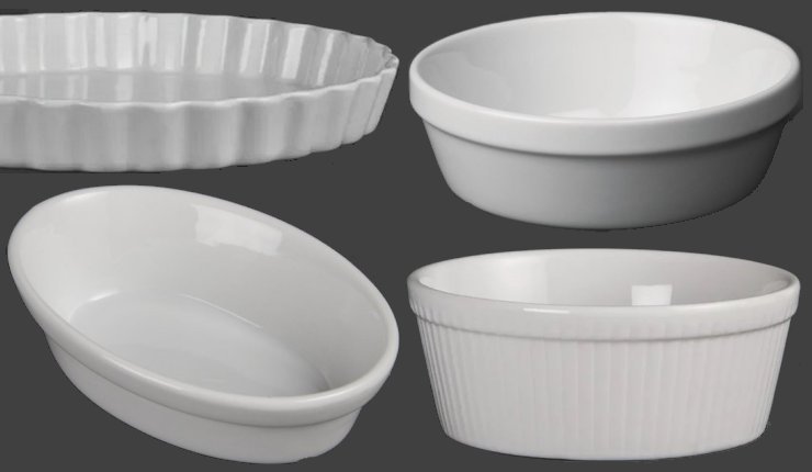 Olympia Whiteware Flan & Pie Dishes