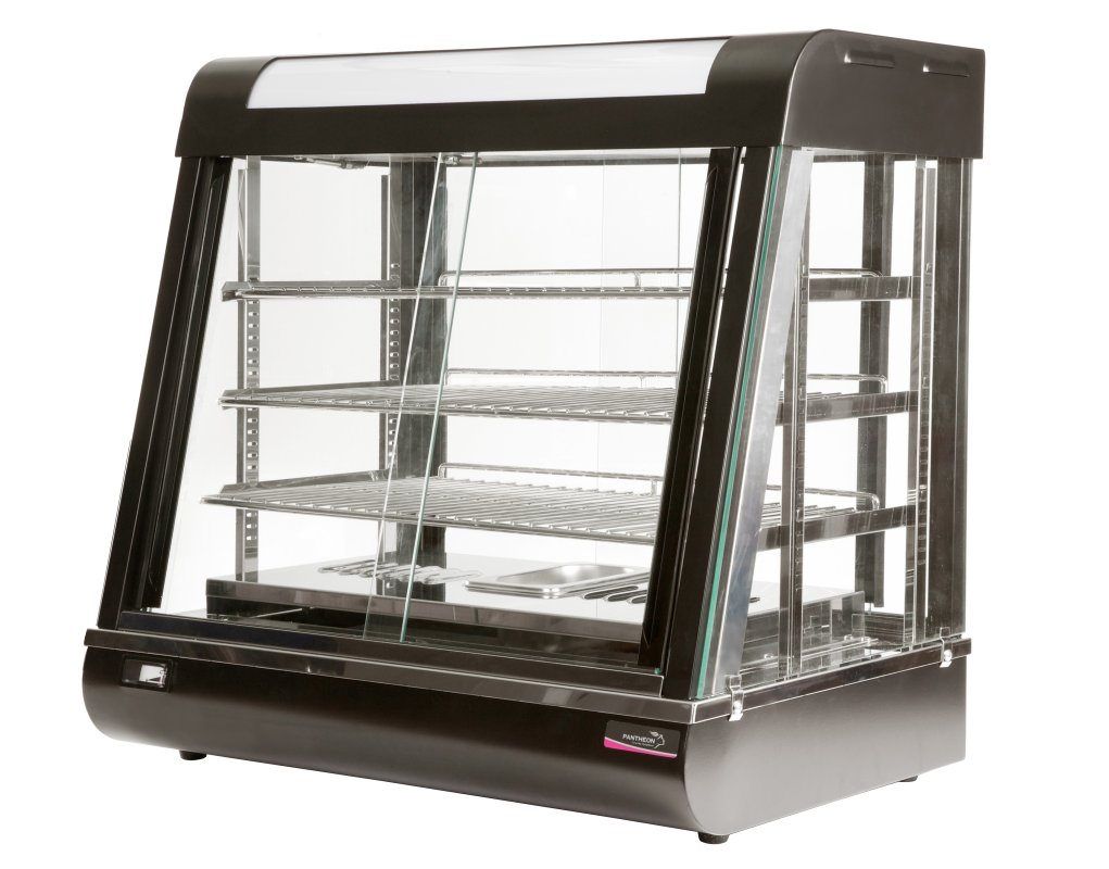 Glass cabinet for food deals