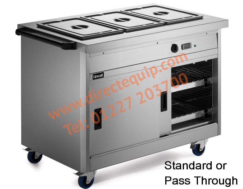 Lincat P8B3PT Bain Marie Top Hot Cupboard W1125mm Cap: 45 Plated Meals
