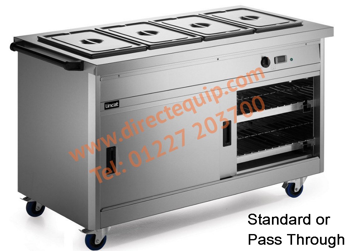 Lincat P8B4PT Bain Marie Top Hot Cupboard W1450mm Cap: 57 Plated Meals