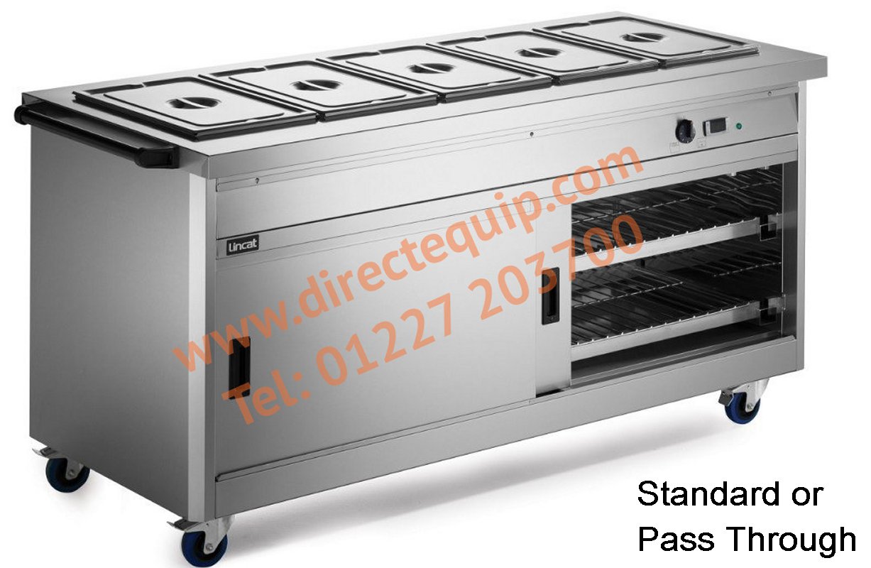 Lincat P8B5PT Bain Marie Top Hot Cupboard W1775mm Cap: 69 Plated Meals