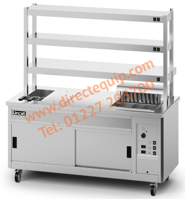 Lincat P8SP4PT Hot Cupboard + Heated Gantry W1800mm
