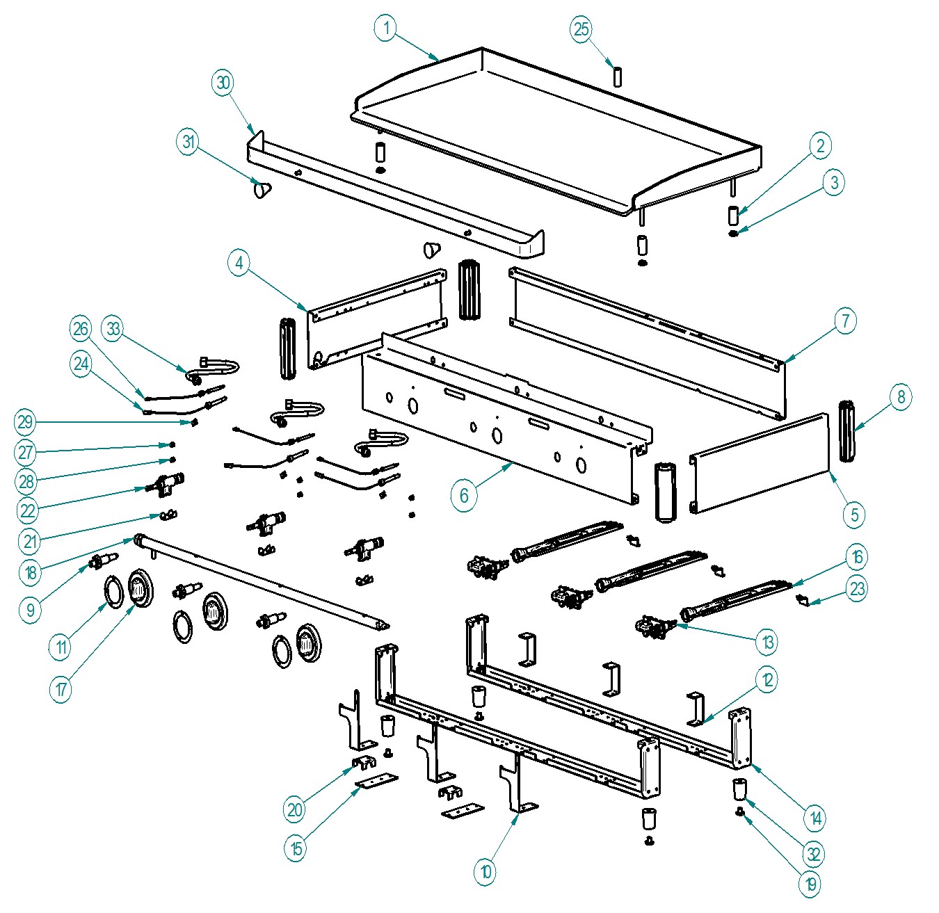 PGF600G PGF800G PGF1000G Drawing