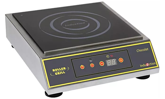 Roller Grill PIC25 Chocolate Induction Hob for Precise Cooking to the Nearest Degree  2.5 kW