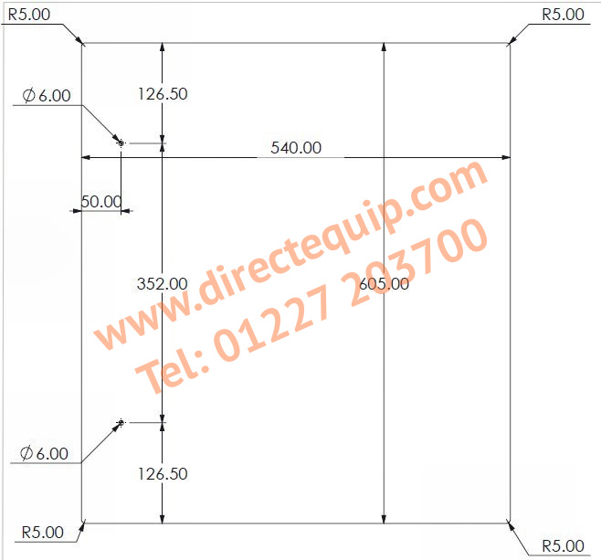 Door Glass (PLGLSTADPC) For Parry Pie Cabinet/Warmer