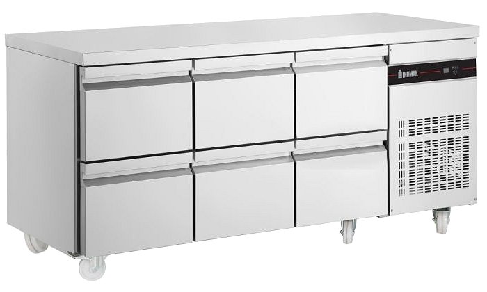 Inomak 6 Drawer Refrigerated 1/1 GN Counter W1790mm PN222-HC