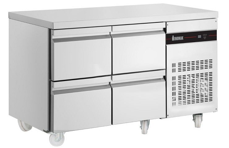 Inomak PN22-HC 4 Drawer GN1/1 Refrigerated Counter W1345 x H890mm