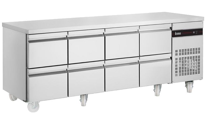 Inomak 8 Drawer Refrigerated 1/1 GN Counter W2240mm PN2222-HC