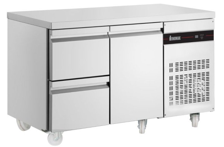 Inomak PN29-HC 2 Drawer, 1 Door GN1/1 Refrigerated Counter W1345 x H890mm