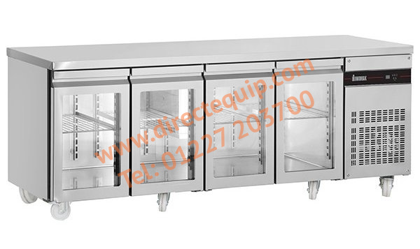 Inomak PN9999CR 4 Glass Door GN1/1 Refrigerated Counter W2240 x H890mm