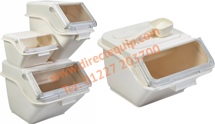Ingredient Bins with Polycarbonate Scoop in 3 Sizes