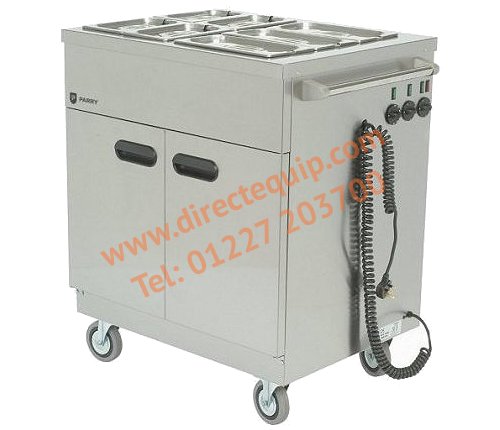 Parry 1887 Mobile Bain Marie Servery W865mm Cap: 30 Plated Meals