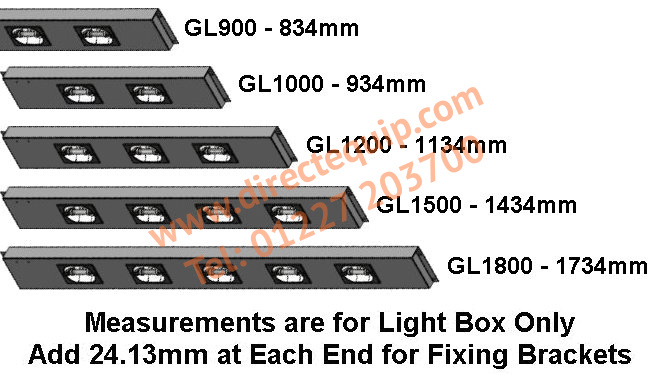 Gantry Heat Lamps for Fitting to Gantries