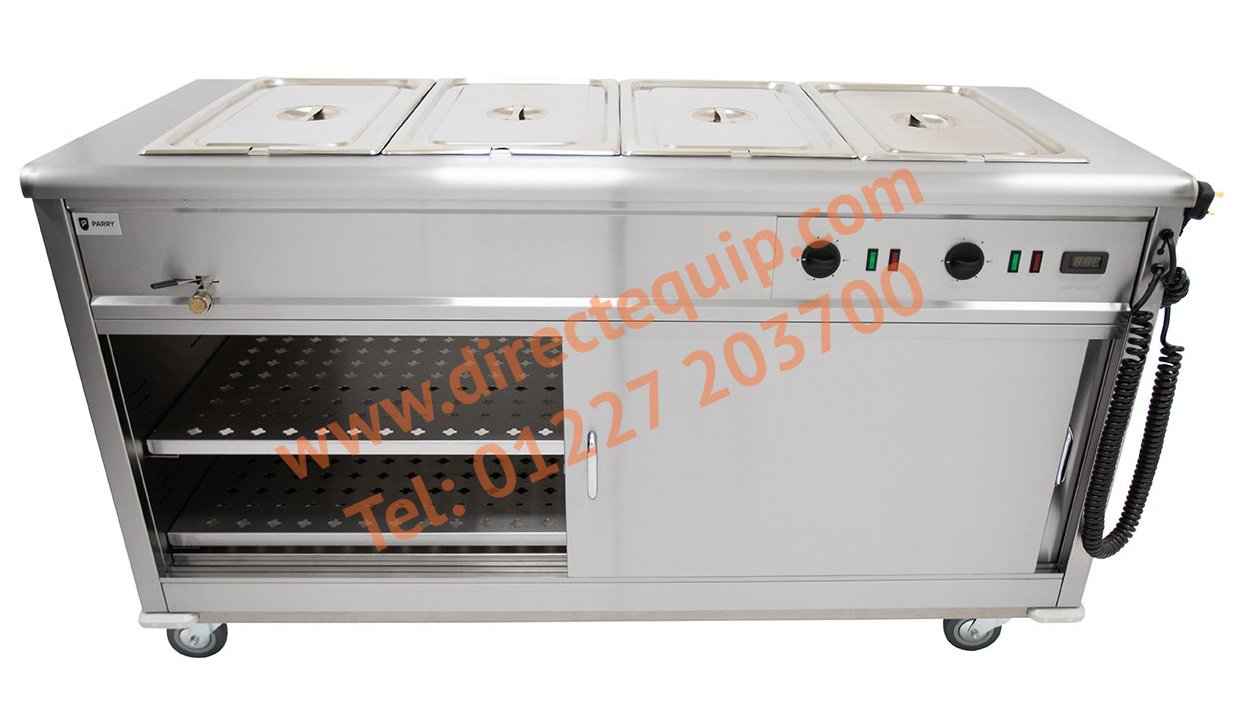 Parry MSB15 Mobile Bain Marie Servery W1500mm Cap: 90 Plated Meals