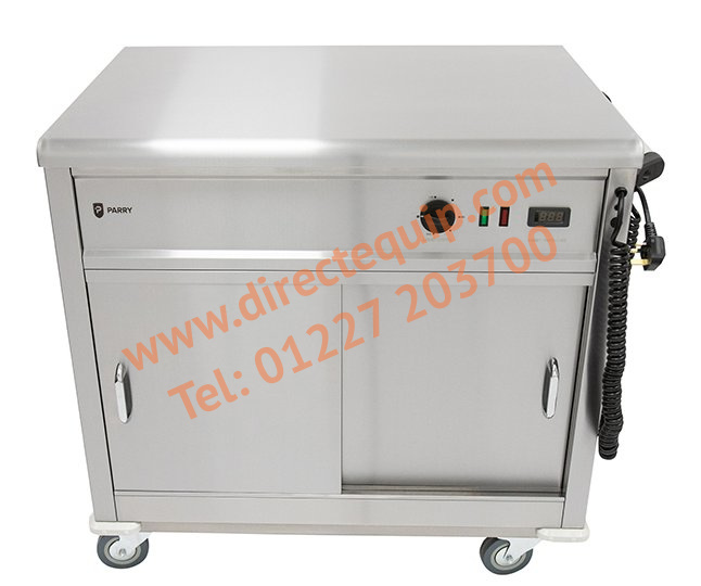 Parry MSF9 Mobile Flat Top Servery W990mm Cap: 54 Plated Meals