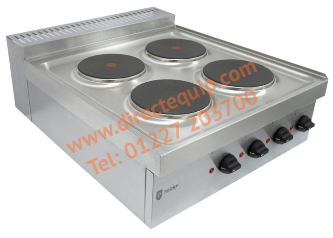 Parry N1871 4 Plate Electric Hob, Boiling Top W600mm 7kW