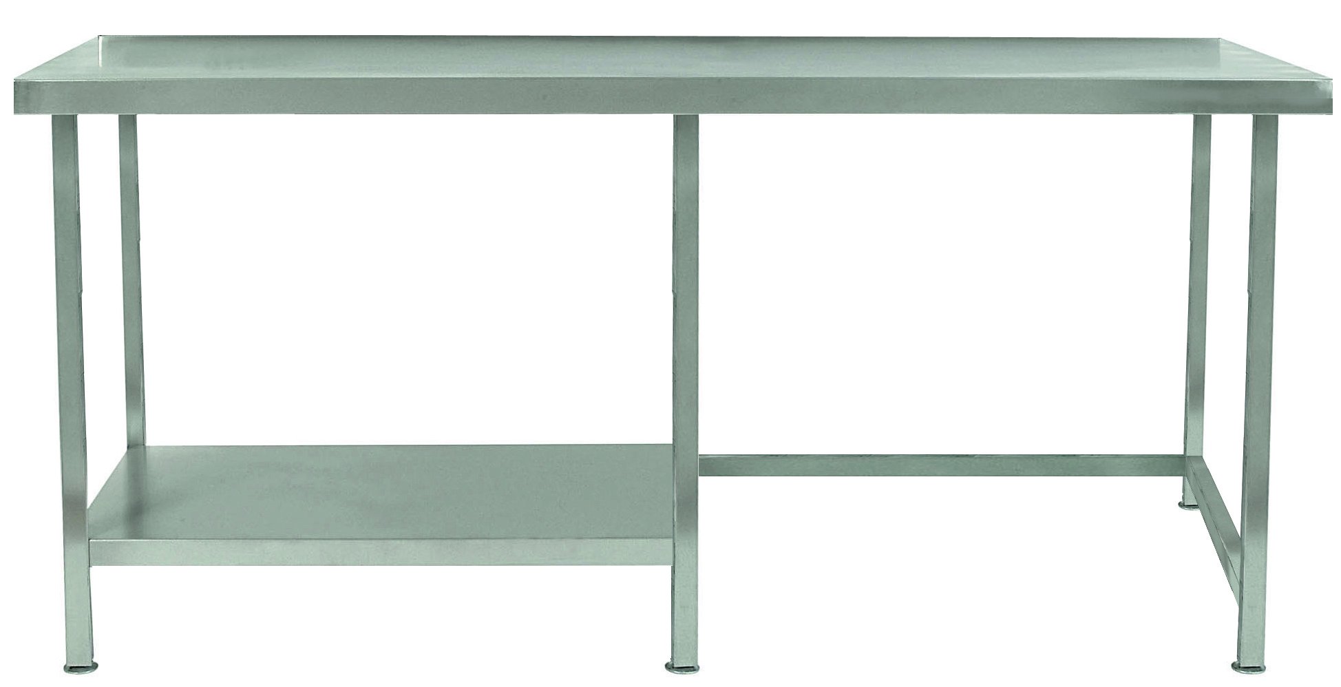 Stainless Steel Table with Part Undershelf (Left Side)