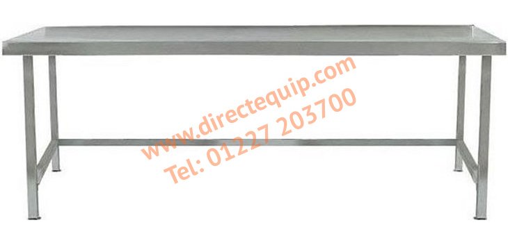 Stainless Steel Low Table in a Choice of 14 Widths, 3 Depths & 2 Heights