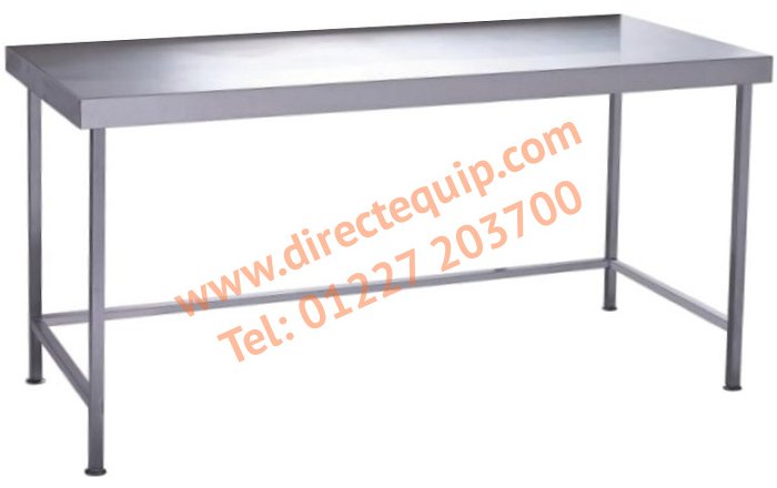 Stainless Steel Table with Void (No Undershelf) in a Choice of 14 Widths & 3 Depths