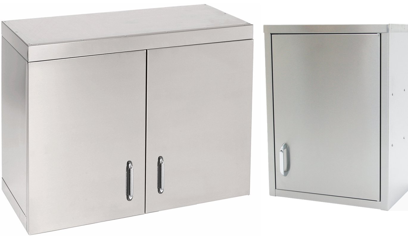 Parry WCH Stainless Steel Hinged Door Wall Cupboard