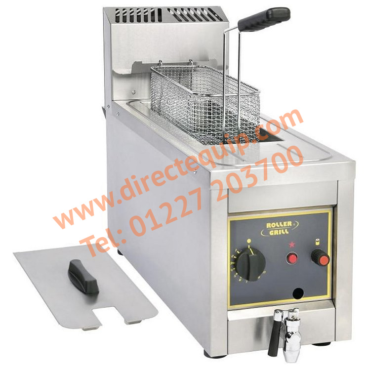 Roller Grill RFG8 8Ltr Single Tank Table Top Gas Fryer