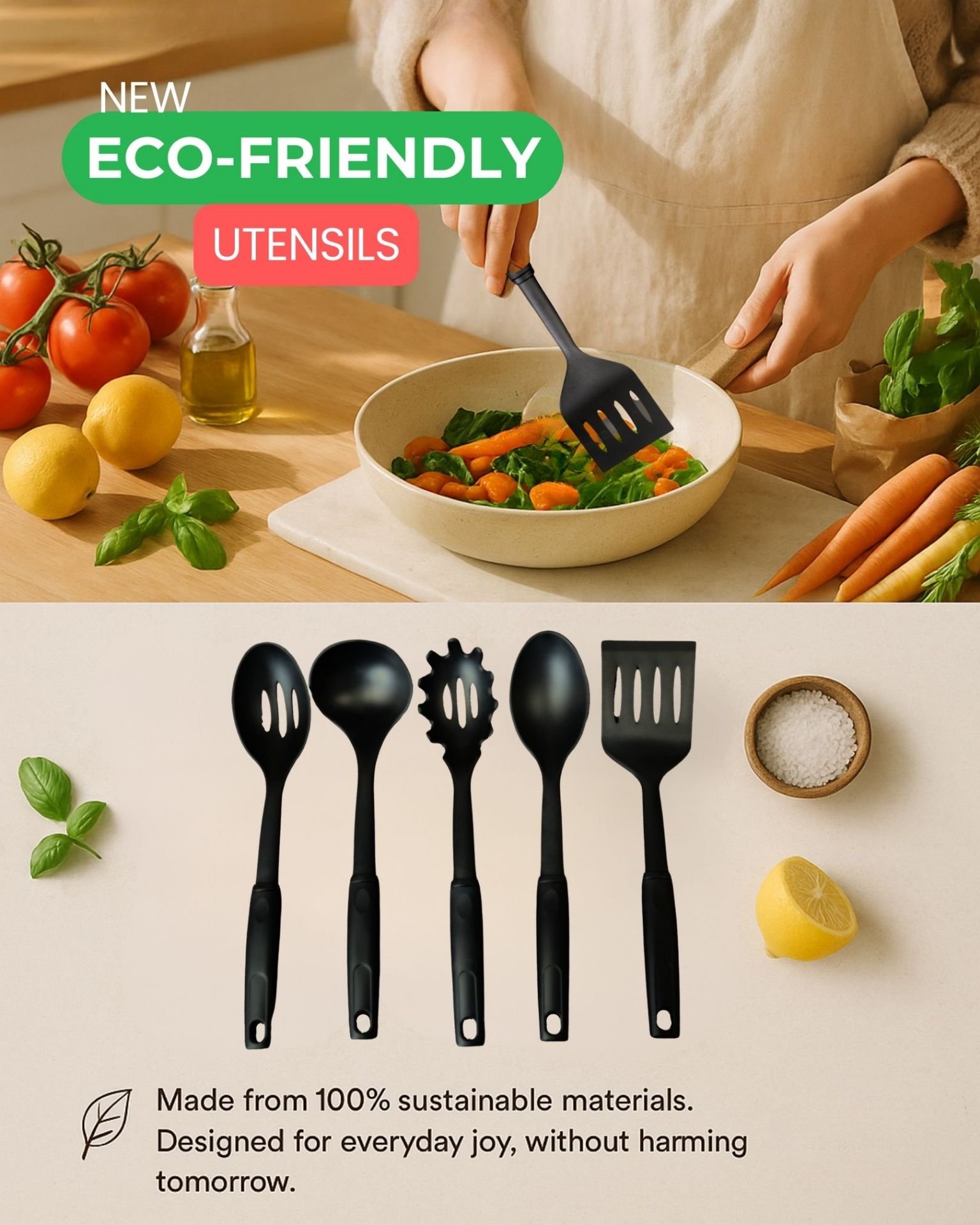 Eco-friendly Utensils - Sold Separately