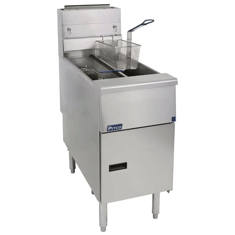 Pitco SE14TS-SSTC Twin Tank Fryer Solstice Electric Series 22Ltr