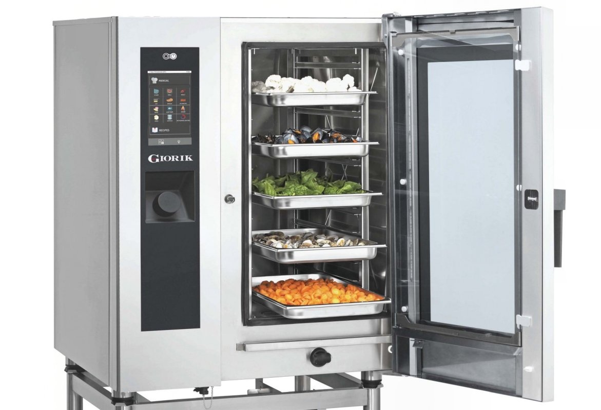 Giorik Evolution 6 or 10 x 1/1GN Heavy Duty GAS Combi Ovens + Wash System SERG061W SERG101W
