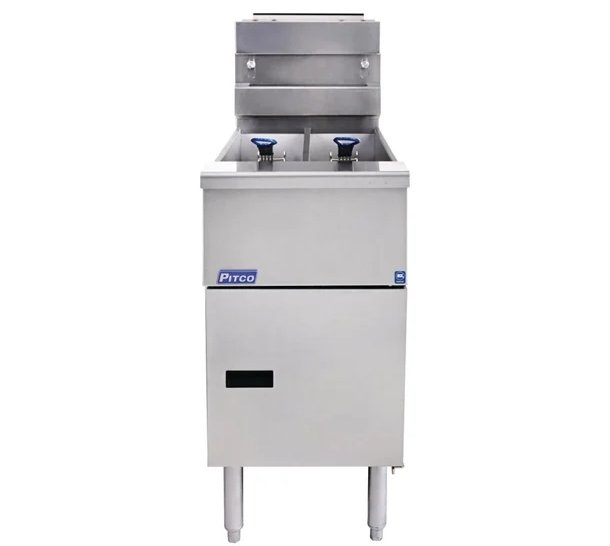 Pitco SSG14TS Twin Tank Gas Fryer Solstice Series 22Ltr