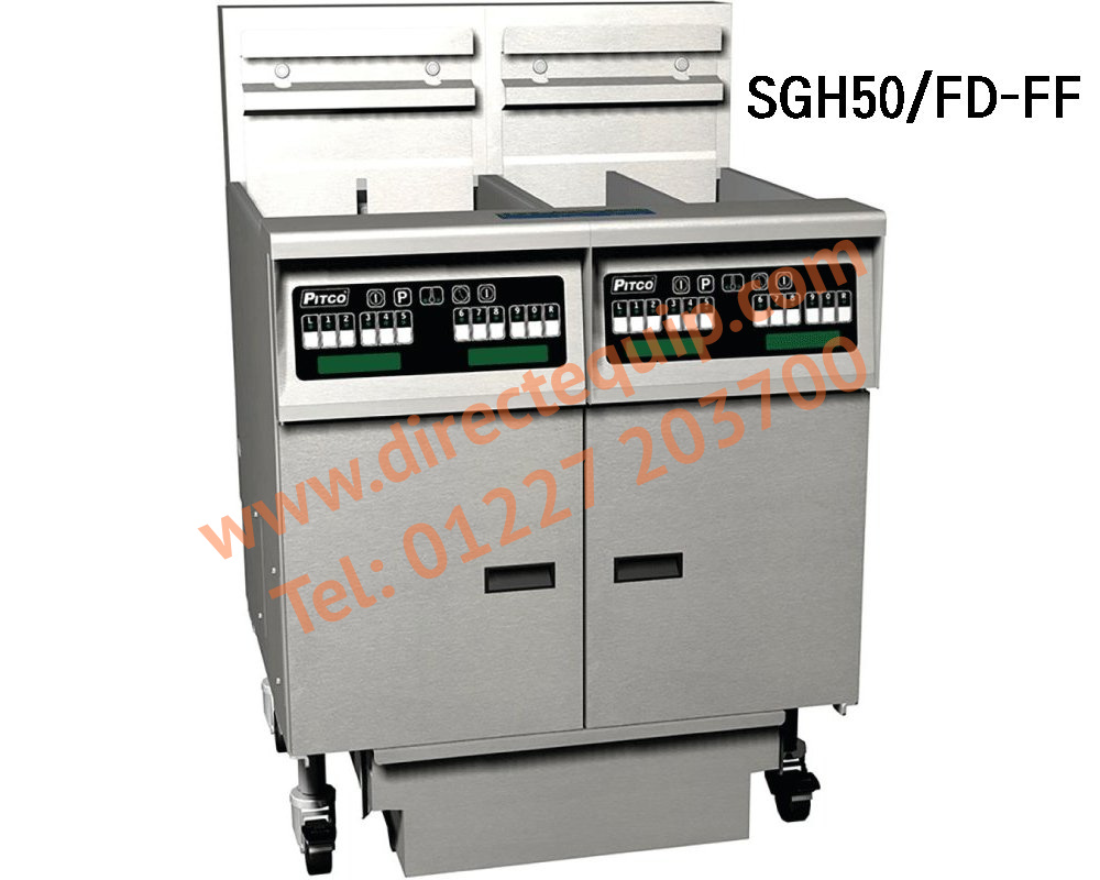 Pitco Gas Fryers Solstice Frysuite Series in 2 Sizes SGH50-FD-FF