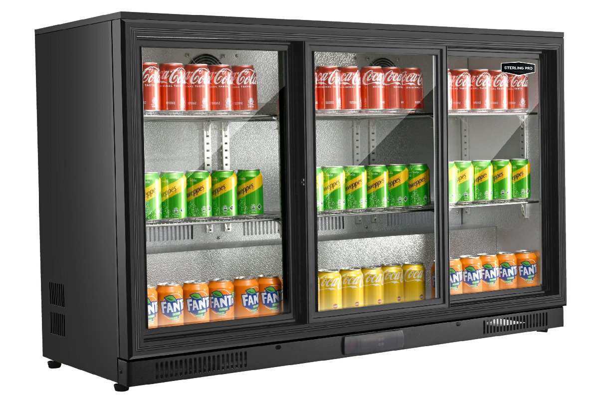 Sterling Pro Green SP3HC-BS Triple Door Bottle Cooler