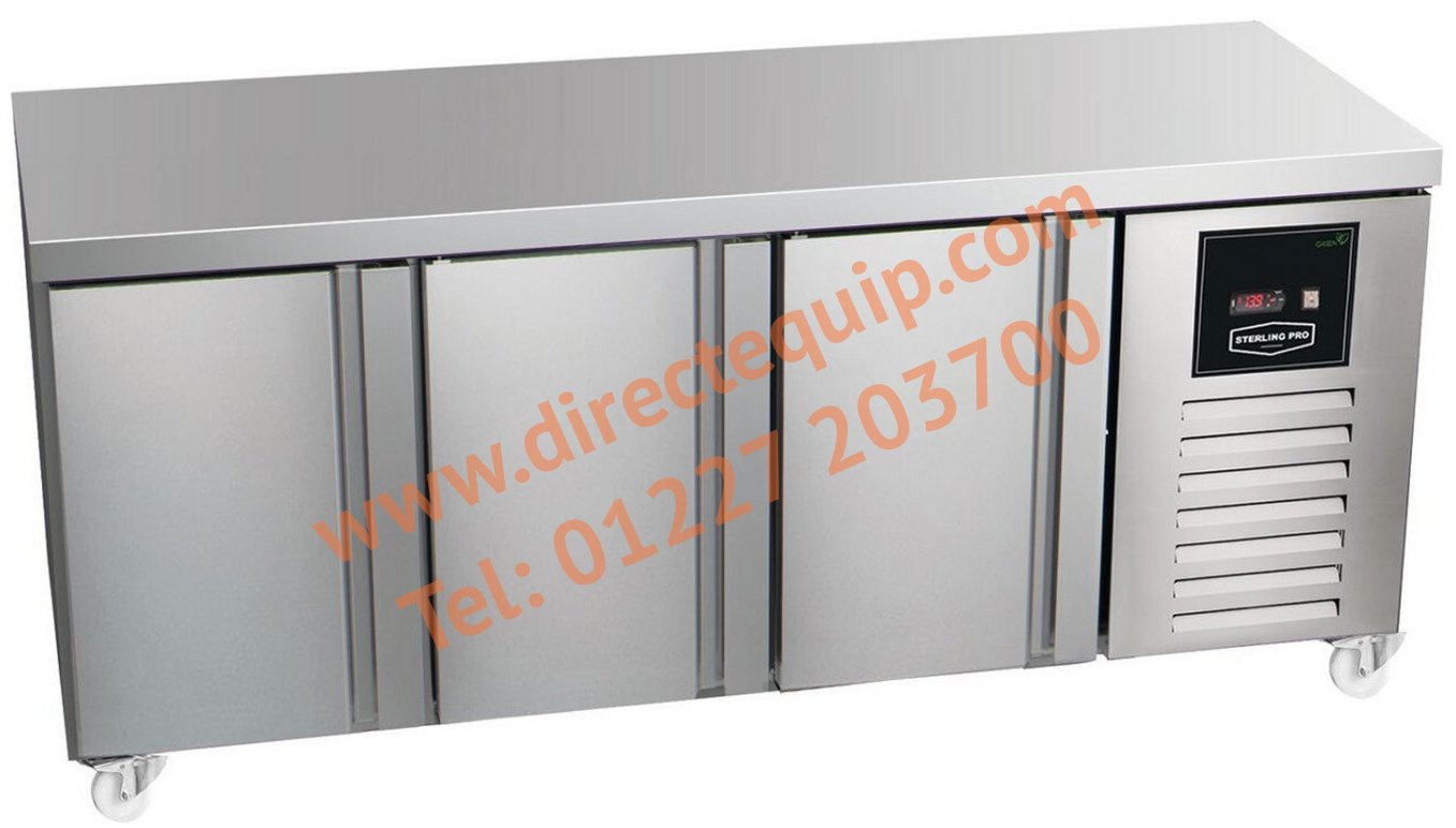 Sterling Pro Green SPI-7-180-30 3 Door GN1/1 Refrigerated Counter W1792 x H850mm