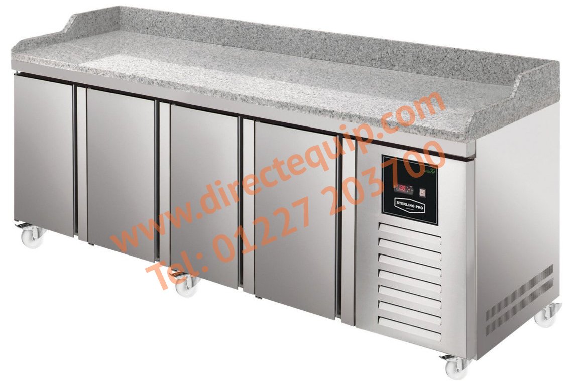 Sterling Pro Green SPI-7-225-40-GR 4 Door Granite-Top Pizza Prep Counter W2242mm