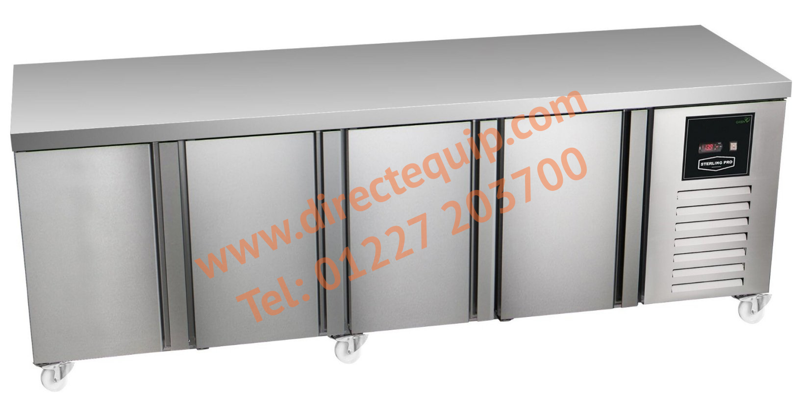 Sterling Pro Green SPI-7-225-40 4 Door GN1/1 'Undercounter' Counter Fridge W2242 x H850mm