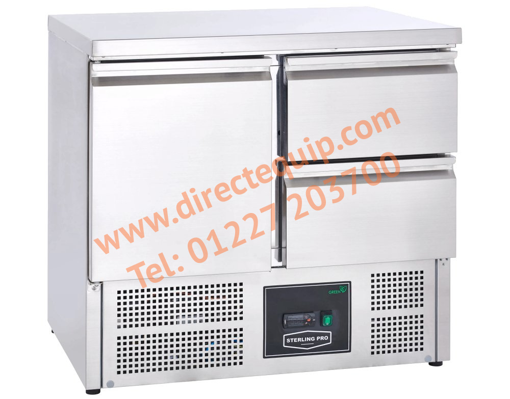 Sterling Pro Cobus SPU201-2D 1 Door 2 Drawer Refrigerated Counter W900 x H850mm