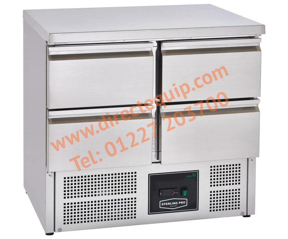Sterling Pro Cobus SPU201-4D 4 Drawer Refrigerated Counter W900 x H850mm