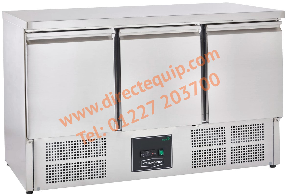 Sterling Pro Cobus SPU303 3 Door Refrigerated Counter W1365 x H850mm