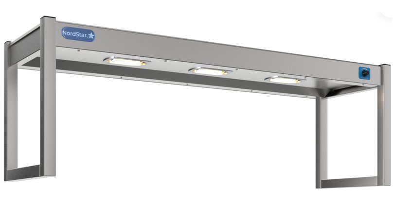 NordStar STG1200 Heated Gantry Single Tier with Dimmer W1200mm