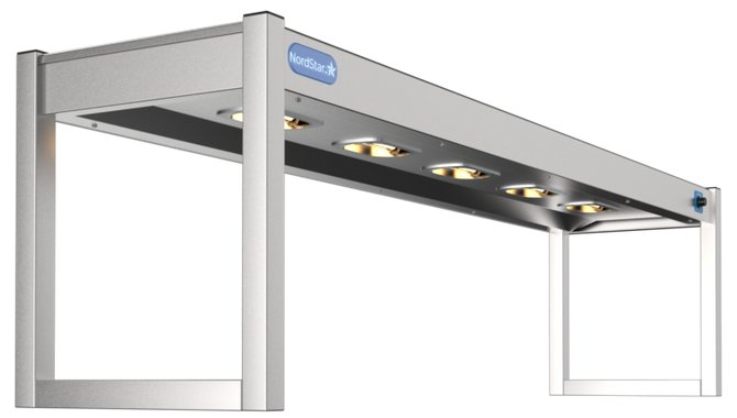NordStar STG1500 Single Tier Heated Gantry with Dimmer W1500mm