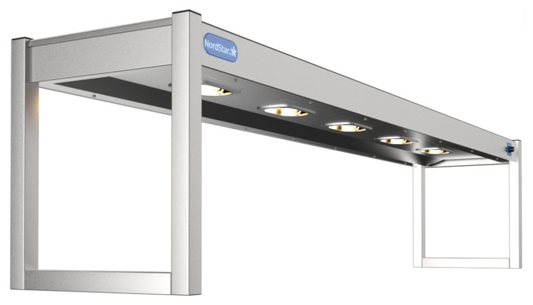 NordStar STG1800 Single Tier Heated Gantry with Dimmer W1800mm