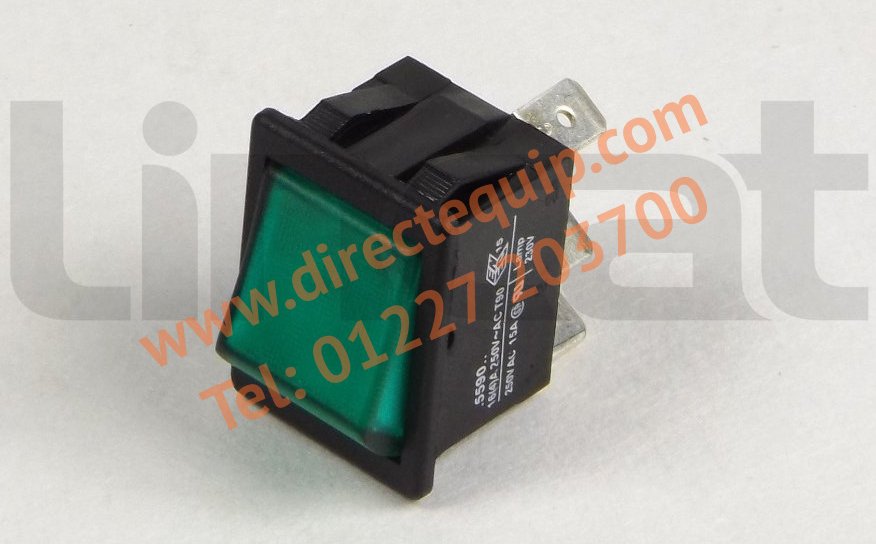 Green Neon Rocker Switch