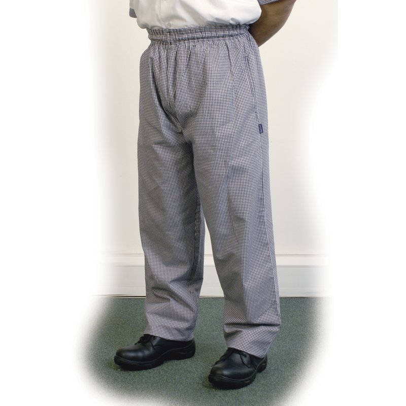 Unisex Chefs Trousers Black & White Check